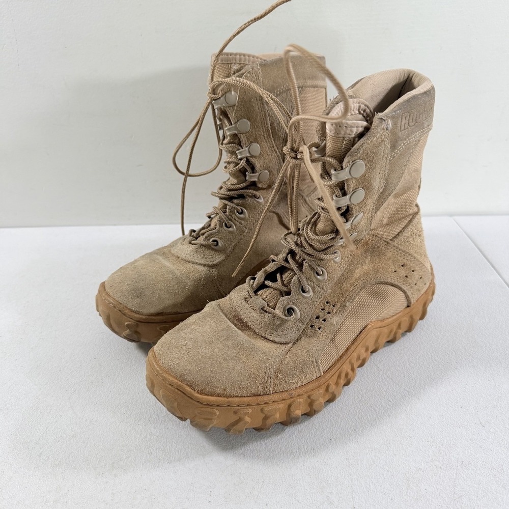 Rocky S2V Special Ops Tactical Military Boots Tan Vibram Men's 5 Women's 7